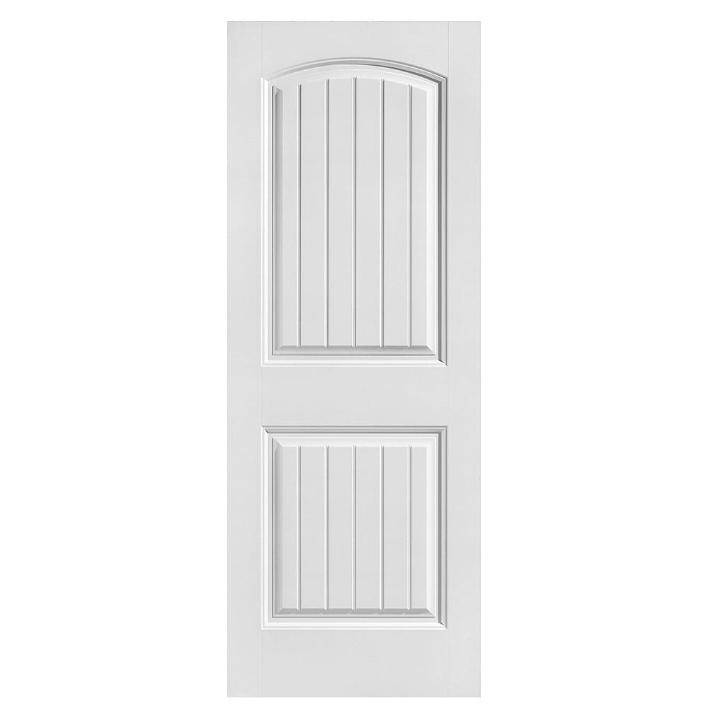 Masonite Cheyenne 30-in x 80-in Primed 2-panel Smooth Solid core Primed Molded composite Slab Door