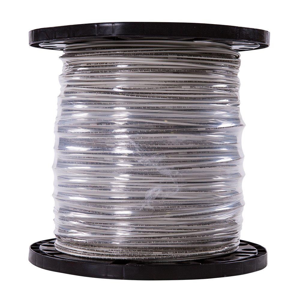 Southwire 2500-ft 12 -AWG White Solid Copper THHN wire ( By-the-roll )