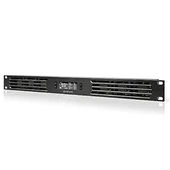 AC Infinity CLOUDPLATE T1-N, Rack Mount Fan Panel 1U, Intake Airflow, for Cooling AV, Home Theater, Network 19 Racks