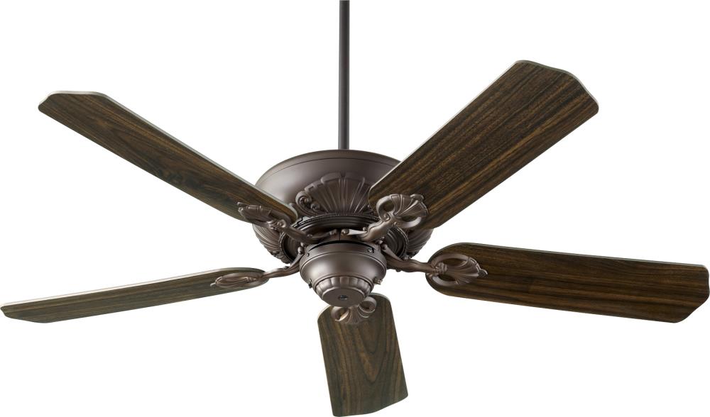 Quorum International Chateaux 60-in Oiled Bronze with Oiled Bronze Blades Ceiling Fan Without Light 5 -Blade