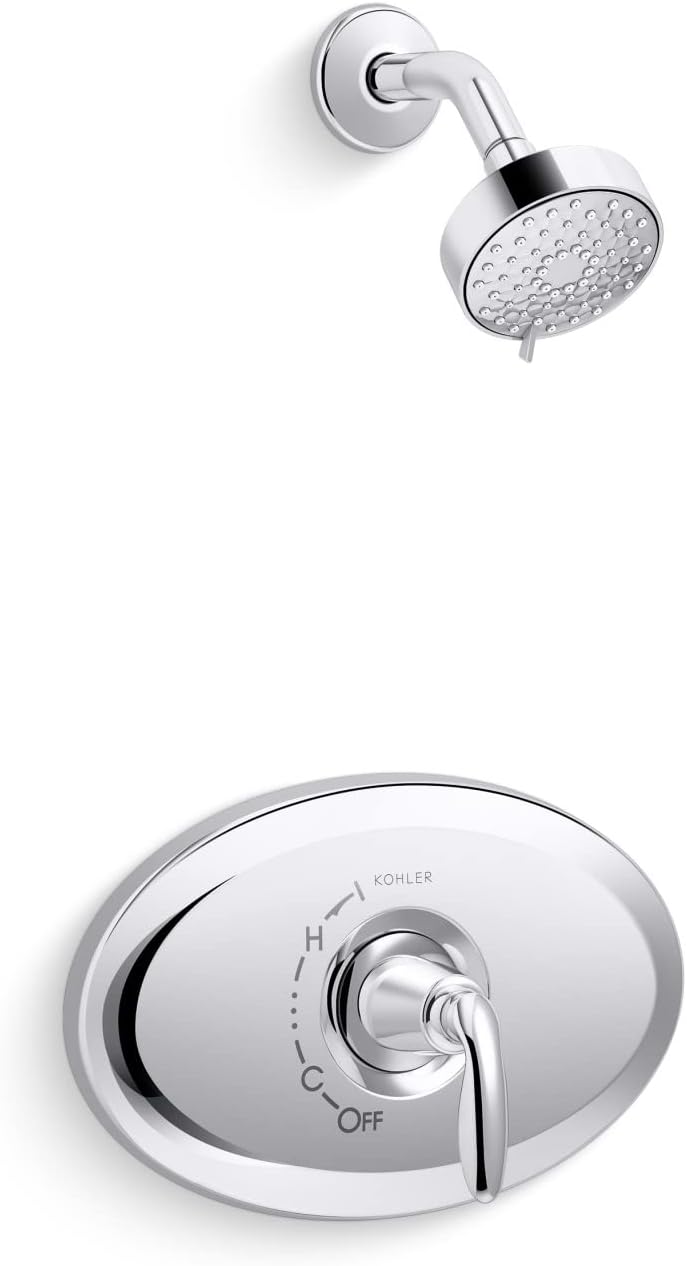 Kohler K-TS21947-4G-CP Remodel Rite-Temp Shower Trim Kit, 1.75 GPM, Polished Chrome