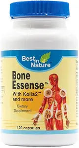 Bone and Joint Supplement with Kolla2 and More - Unique Formula for Bone and Joint Health. (120 Count). Best in Nature Bone Essence