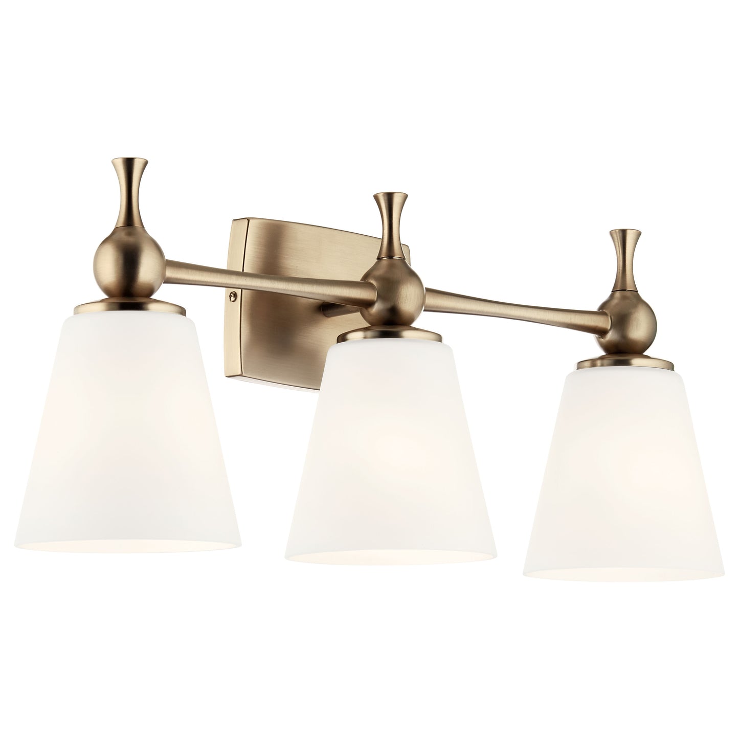 Kichler Cosabella 24-in 3 Light Gold Modern/contemporary Bathroom Vanity light