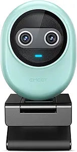 EMEET Piko 4K Webcam for Streaming, World s 1st Dual-Camera AI-Powered 4K Camera w/AI Autofocus, 3 Mics Array&3 Sound Modes, USB Webcam with Clip, Great for Streaming, Desk Setup