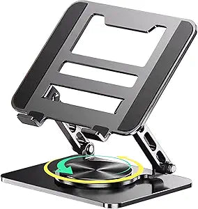 Laptop Stand for Desk | Heat Dissipation Laptop Stand with 360 Rotating Base | Ergonomic Notebook Holder | for Table College Office Home Work Game Men Women