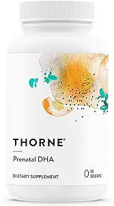 THORNE - Prenatal DHA - 650 mg DHA and 200 mg of EPA - Supports Baby’s Brain & Nervous System Development from Pregnancy to Nursing* - 30 Servings