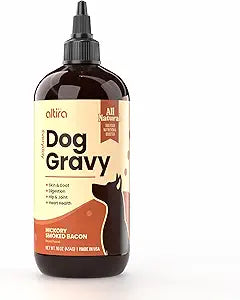 Everyday Dog Gravy - Premium Wet Dog Food Gravy Toppers for Dry Food – Tasty & Nutritious with Essential Vitamins and Supplements – Hip and Joint Supplement (Bacon)