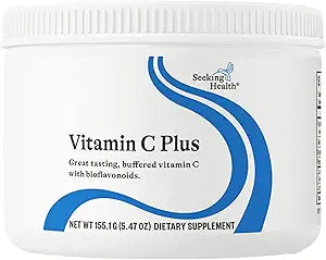 Seeking Health Vitamin C Plus Great Tasting, buffered Vitamin C with bioflavonoids, Net WT 155.1G(5.47 OZ)