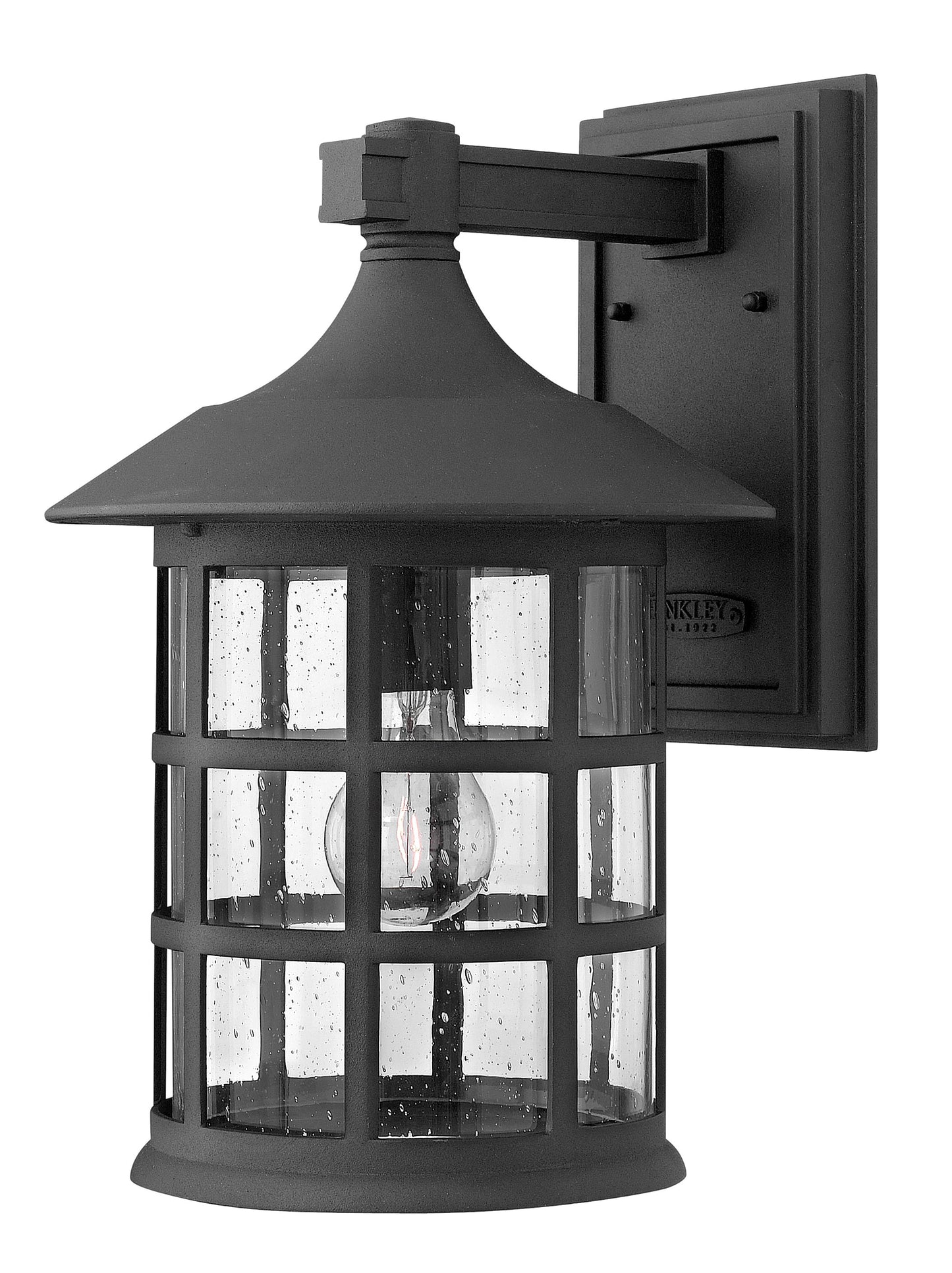 Hinkley Freeport 1 -Light 15.25-in H Black Hardwired Integrated LED Outdoor Wall Light