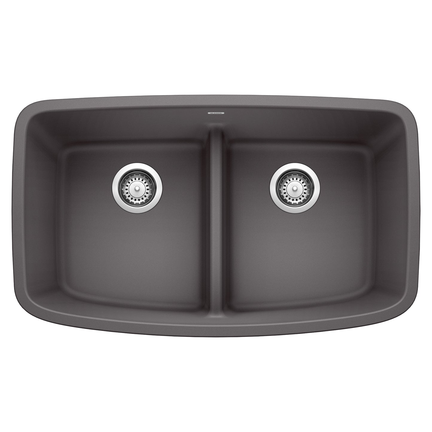 BLANCO Valea Silgranit Undermount 32-in x 19-in Granite Double equal bowl Kitchen Sink