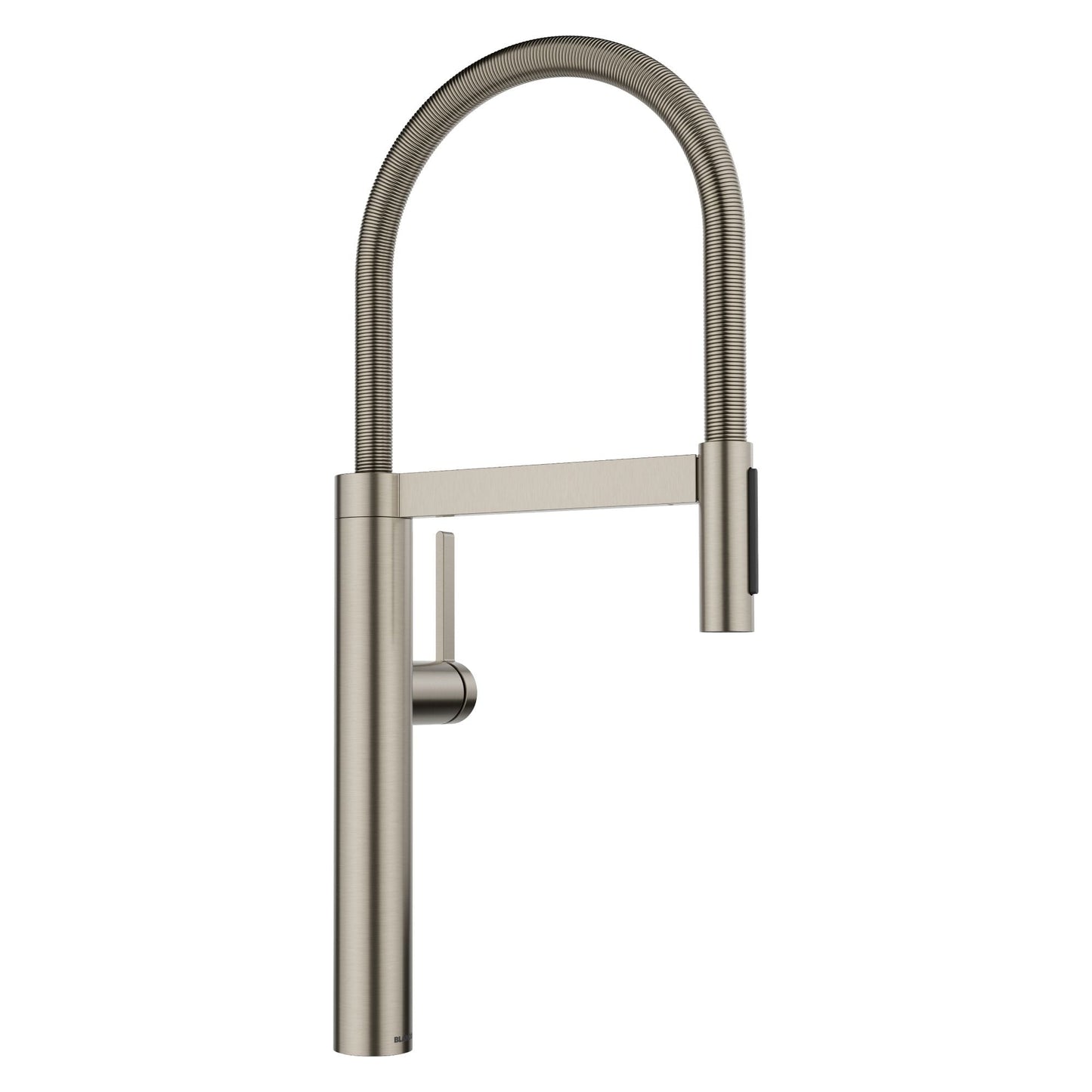 Blanco Satin Platinum Single Handle Deck-mount Pull-down Kitchen Faucet with Sprayer