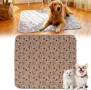Puppy Pads with pheromones, 2026 Upgraded Washable Puppy Pads for Dogs & Cats, Pee Pad - Leak & Odor Waterproof, Non-Slip Base, Easy to Clean & Reusable (Brown-A, M: 27.6" × 31.5")