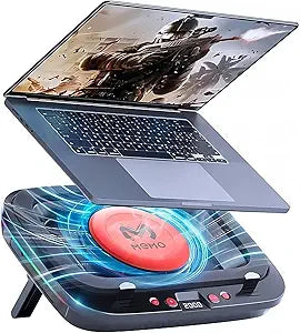 Gaming Laptop Cooler Turbo Fan Stand Compressed Air-Cooling Pad for Notebook 14-18 Advanced Seal Foam Heat Dissipation with RGB Lighting, 7-Level Adjustment, Dust Protection - Conquer Lag, Stay Cool