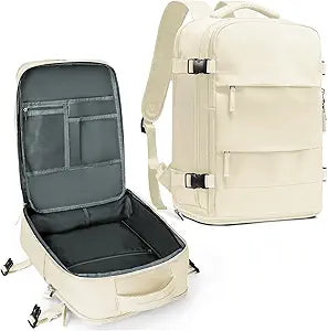 coowoz Travel Backpack For Women Men,Carry On Backpack,Hiking Backpacks Waterproof Outdoor Sports Rucksack Casual Daypack travel essentials Off White