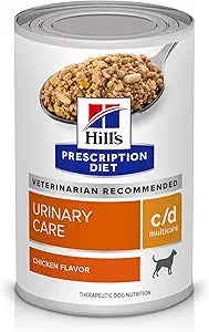 Hill's Prescription Diet c/d Multicare Urinary Care Chicken Flavor Wet Dog Food, Veterinary Diet, 13 oz. Cans, 12-Pack