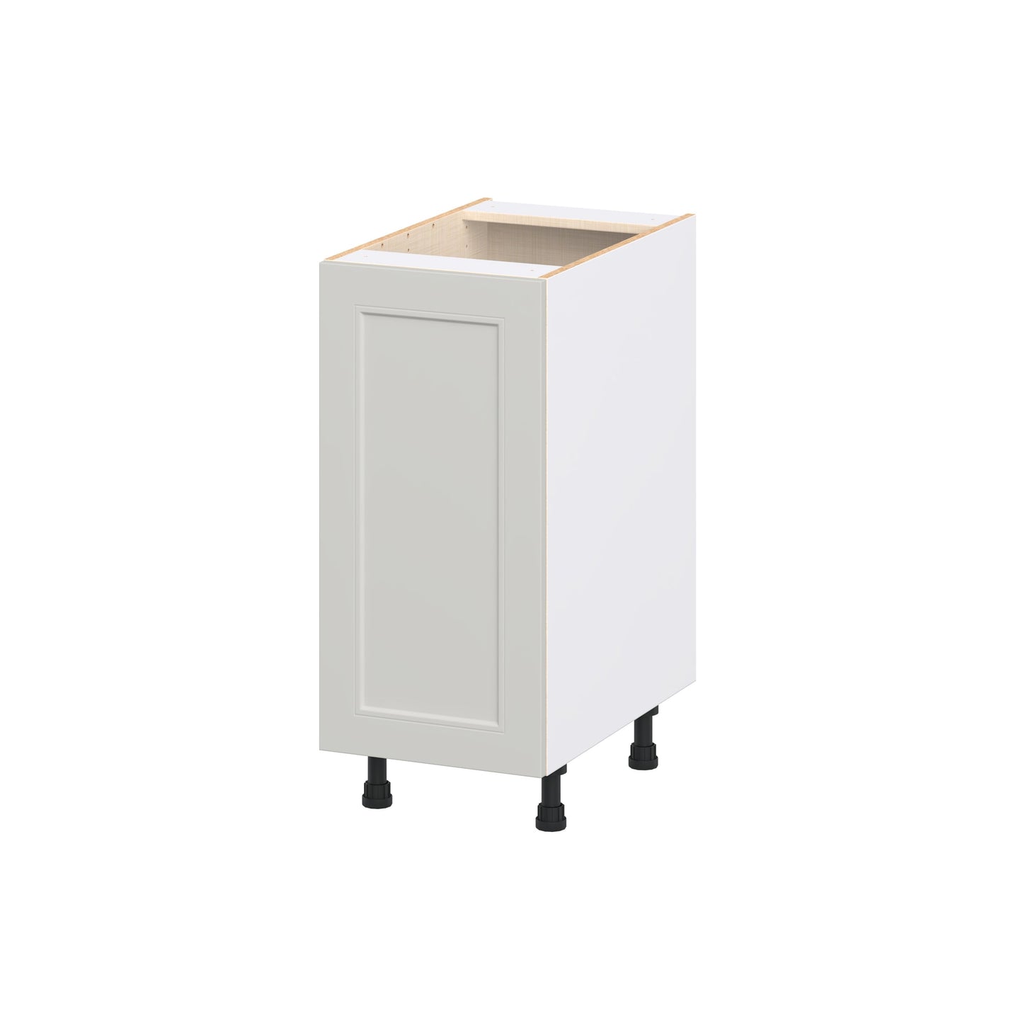 Hugo&Borg Belcourt 15-in W x 34.5-in H x 24.5-in D Painted Light Gray 3 -Drawers Base Fully Assembled Cabinet Recessed Panel Shaker