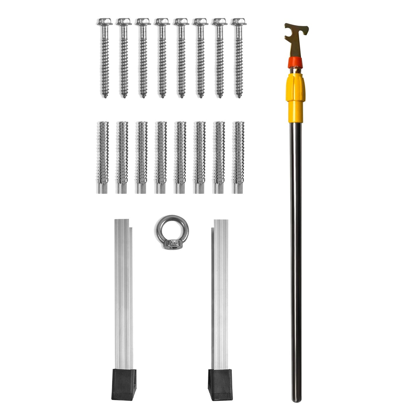 VEVOR Attic Ladder Foldable 350 pound Capacity 22.5in x 63in Multi Purpose Aluminium Extension Lightweight and Portable Fits 9.5ft 12ft Ceiling Heights Convenient Access to Your Attic Standard