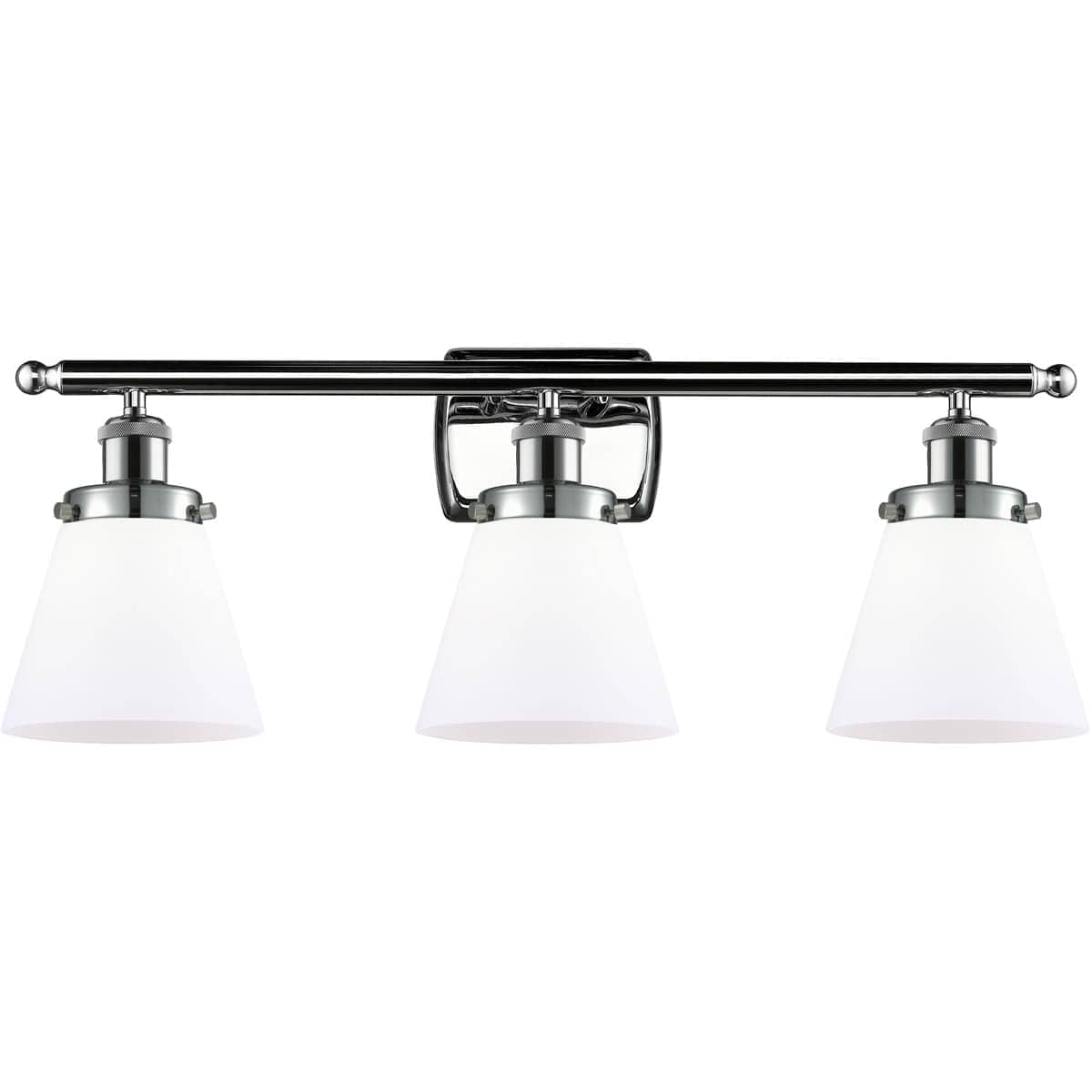 Innovations Lighting 916-3W-PC-G61 Ballston Small Cone Bathroom Vanity Light Polished Chrome