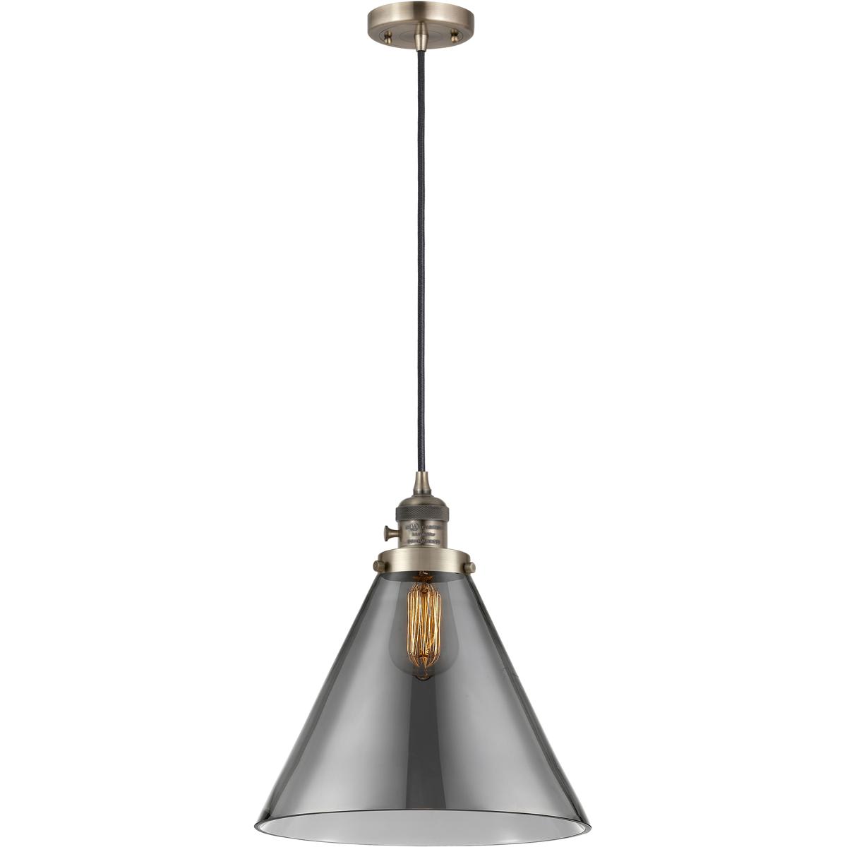 Innovations Lighting 201CSW-AB-G43-L Franklin Restoration Cone Mini Pendant Antique Brass