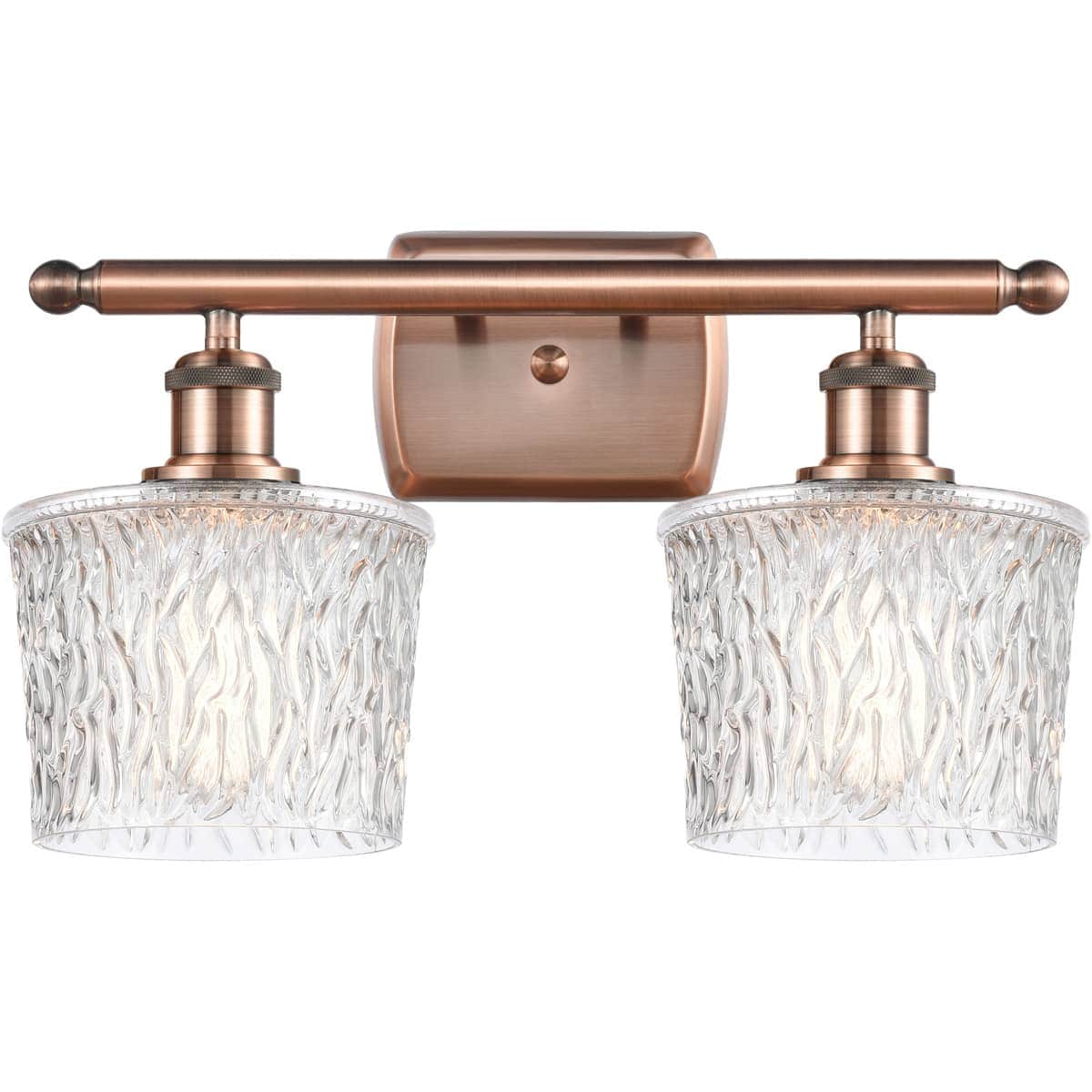 Innovations Lighting 516-2W-AC-G402 Ballston Niagra Bathroom Vanity Light Antique Copper