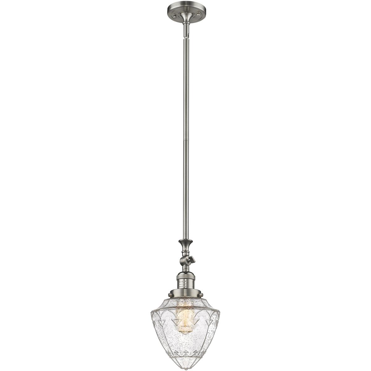 Innovations Lighting 206-SN-G664-7-LED Franklin Restoration Bullet Mini Pendant Brushed Satin Nickel