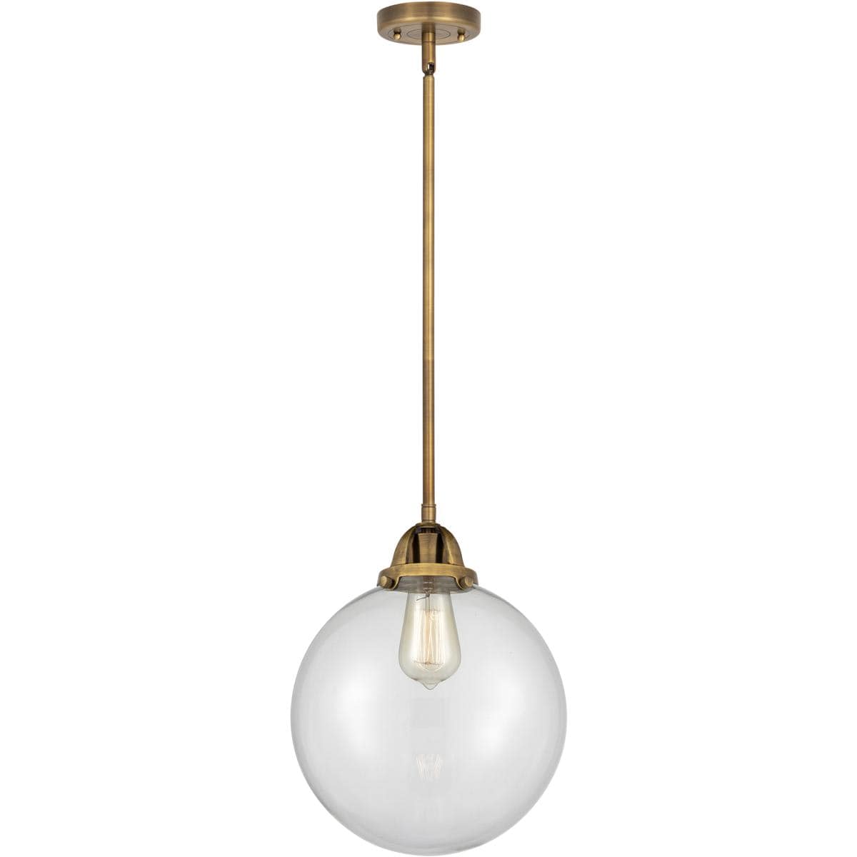 Innovations Lighting 288-1S-BB-G202-10 Nouveau 2 Beacon Mini Pendant Brushed Brass