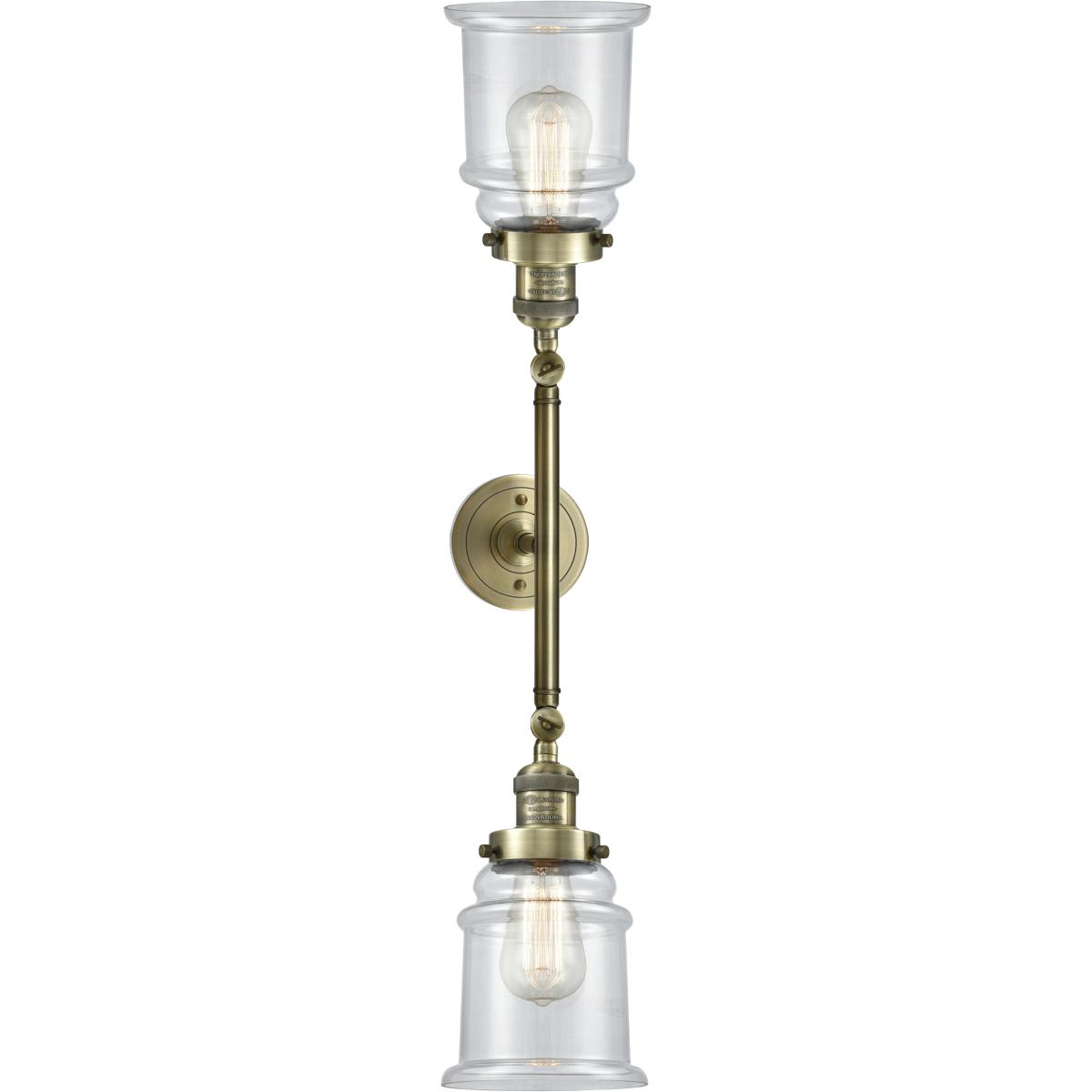 Innovations Lighting 208-AB-G182 Franklin Restoration Canton Bathroom Vanity Light Antique Brass