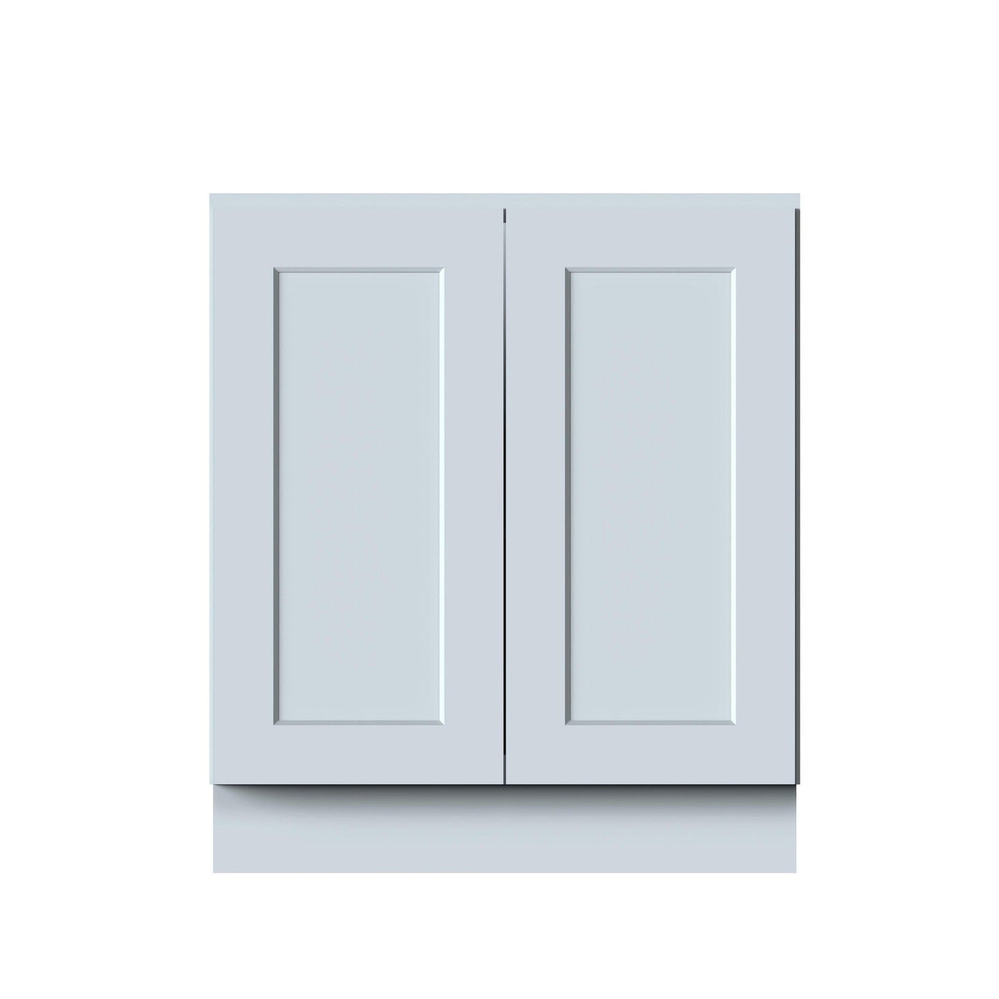 Boyel Living 30in.W x24in.D x34.5in.H DOVE GREY FULL HEIGHT DOOR BASE CABINET Fully assembled Cabinet With Two HDF Doors