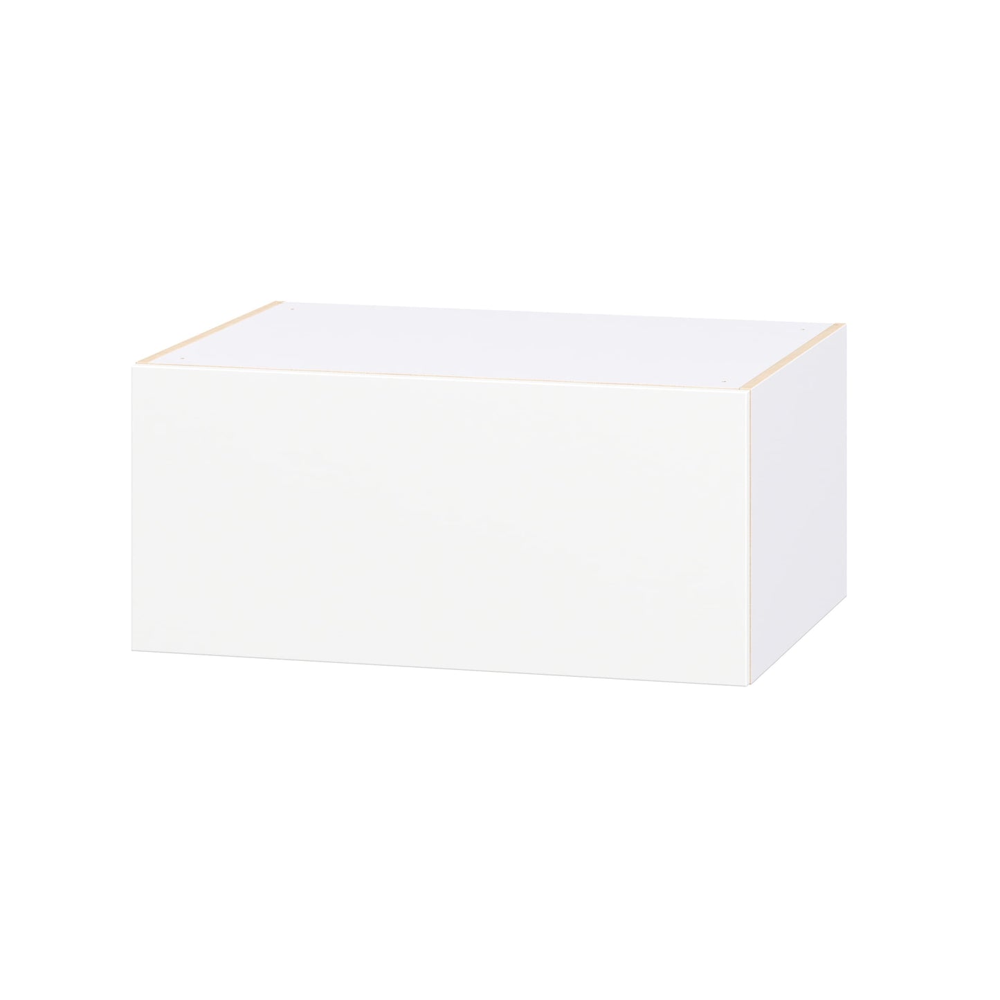 Hugo&Borg Lasalle 33-in W x 15-in H x 24.5-in D Bright White Slab Wall Fully Assembled Cabinet Flat Panel Slab