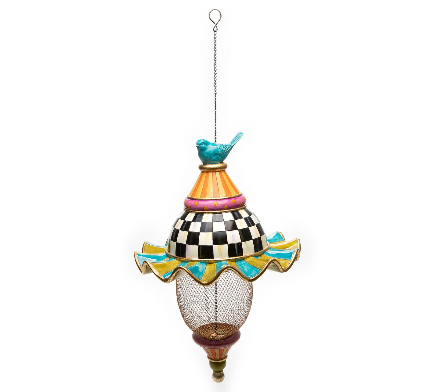 MacKenzie-Childs Feathered Nests Bird Feeder