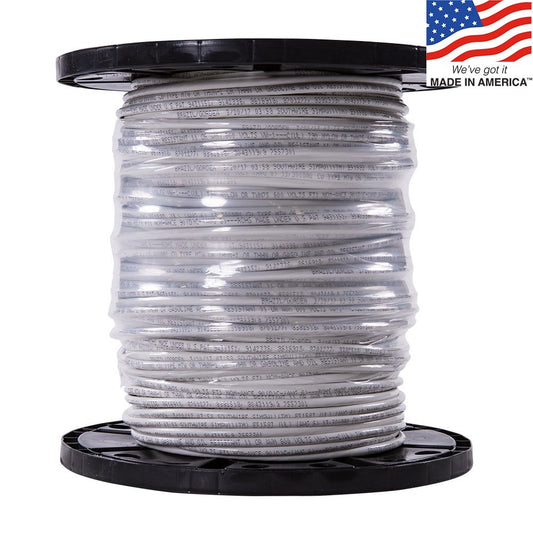 Southwire SIMpull 500-ft 6 -AWG White Stranded Copper THHN wire ( By-the-roll )