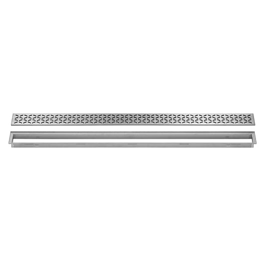 Schluter Systems Kerdi-Line Brushed Stainless Steel Rectangle Grate
