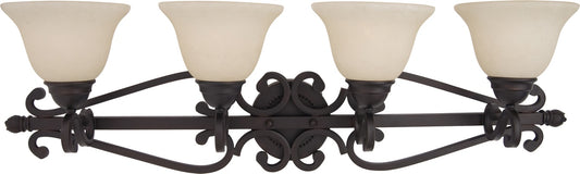 Maxim Lighting Manor 37-in 4 Light Oil-rubbed Bronze Traditional Bathroom Vanity light