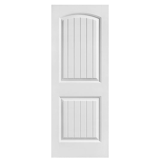 Masonite Cheyenne 30-in x 80-in Primed 2-panel Smooth Solid core Primed Molded composite Slab Door