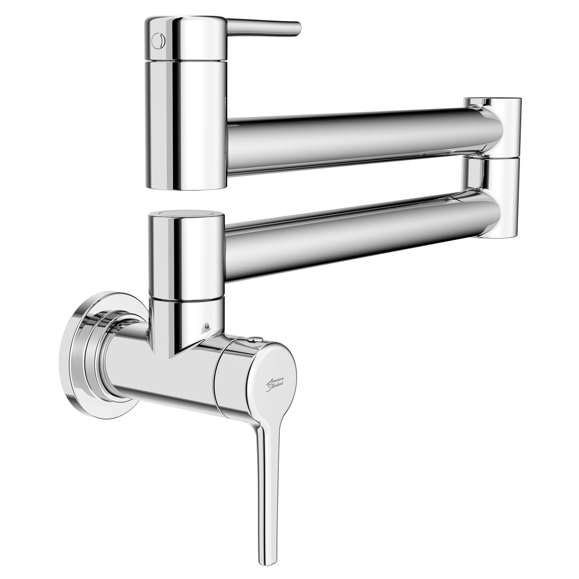 American Standard Studio S Polished Chrome Single Handle Wall-mount Pot Filler Kitchen Faucet with Sprayer