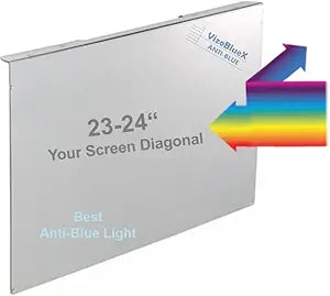 VizoBlueX 23-24 inch Anti-Blue Light Filter for Computer Monitor. Screen Protector Panel 21.5 x13.0 Blocks Blue Light for LCD TV PC Mac iMac Monitors