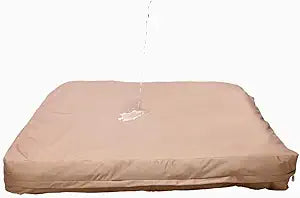 Dog Bed Cover Waterproof Cover for Dog Bed Heavy Duty, Machine Washable Zippered Liner Durable, USA-Made Fabric for Pets Ideal Pet Bedding Protector for Accidents and Messes - Large (Tan)