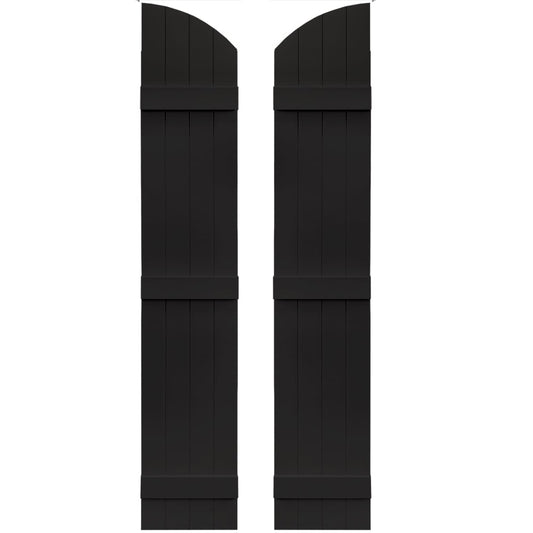 Vantage 13.875-in W x 73-in H Black Board and batten Exterior Shutters ( 1 -Pack )