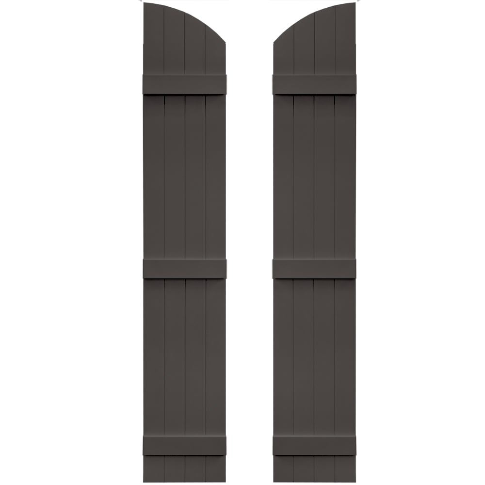 Vantage 13.875-in W x 81-in H Charcoal Board and batten Exterior Shutters ( 1 -Pack )