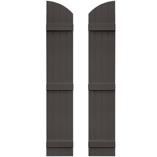 Vantage 13.875-in W x 81-in H Charcoal Board and batten Exterior Shutters ( 1 -Pack )