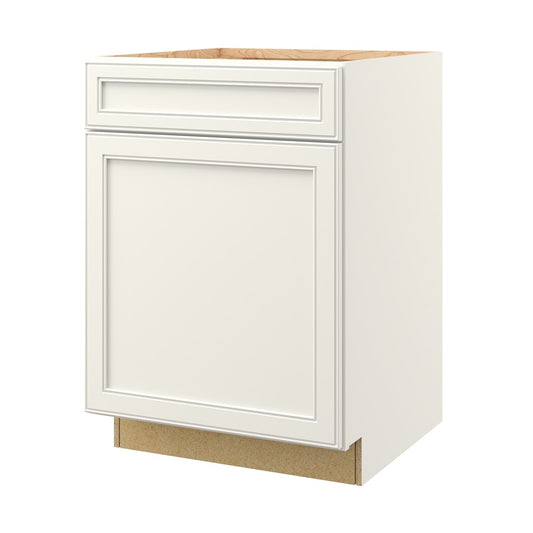 allen + roth McKeller 24-in W x 34.5-in H x 24-in D Linen Base Fully Assembled Cabinet Flat Panel Square