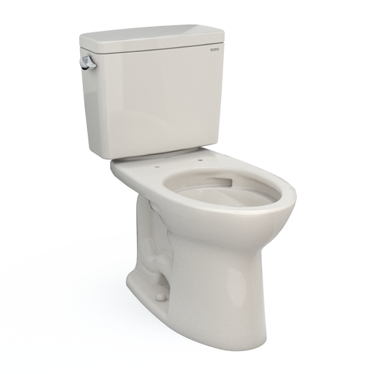TOTO Drake Sedona Beige Elongated Standard height 12-in Rough-In 1.6 GPF 2-piece Toilet