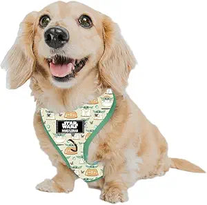Sassy Woof Dog Adjustable Harness - Star Wars The Child - XS, Breathable Mesh, No Pull Design with Two D-Rings, Patented Design, Perfect for Small Dogs and Puppies