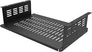 JINGCHENGMEI Under Desk Computer Mount for Small Form Factor SFF Computers and PCs,Using Space 17.3' x H 4' x D 12', Compatible with PlayStation 4, PS4 Slim, PS4 Pro,Gaming Under Desk(4inch High)