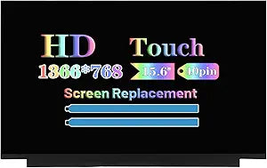 15.6' Touch Screen Replacement for HP Pavilion 15-CS 15-CS3078NR 15-CS3079NR 15-CS3095NR L25333-001 Laptop Computer LCD LED Display Panel (WXGA 1366(RGB) 768 40 Pins 60Hz)
