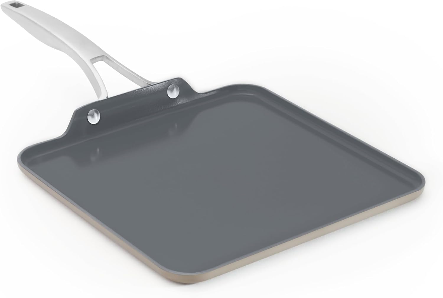 CalphalonÂ® Premier Ceramic Nonstick 11" Square Griddle, Mushroom Grey