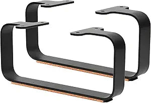 Steel Desk Shelf Base & Monitor Stand Legs - Multifunctional Monitor Stand Riser for Office Organization, Sturdy Construction, Durable Laptop Riser, Home Office D cor with Easy Assembly
