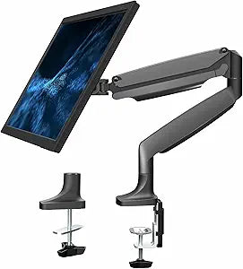 VIVO Premium Aluminum Height Adjustable Single Monitor Articulating Desk Mount Stand w/Gas Spring Arm Fits up to 32' Screen (STAND-V001Q)