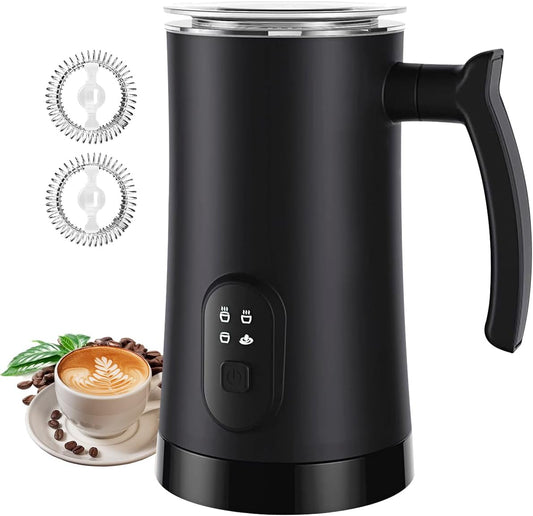 MUMAO Milk Frother, 4-in-1 Electric Milk Steamer, 350ml\/11.8oz Automatic Frother Machine for Coffee, Warm and Cold Foam, Temperature Control for Latte, Cappuccino, Hot Chocolate