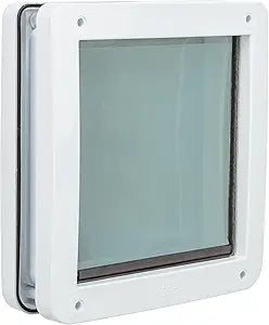 Trixie Pet Products 2-Way Locking Dog Door, Medium to X-Large Dogs, White